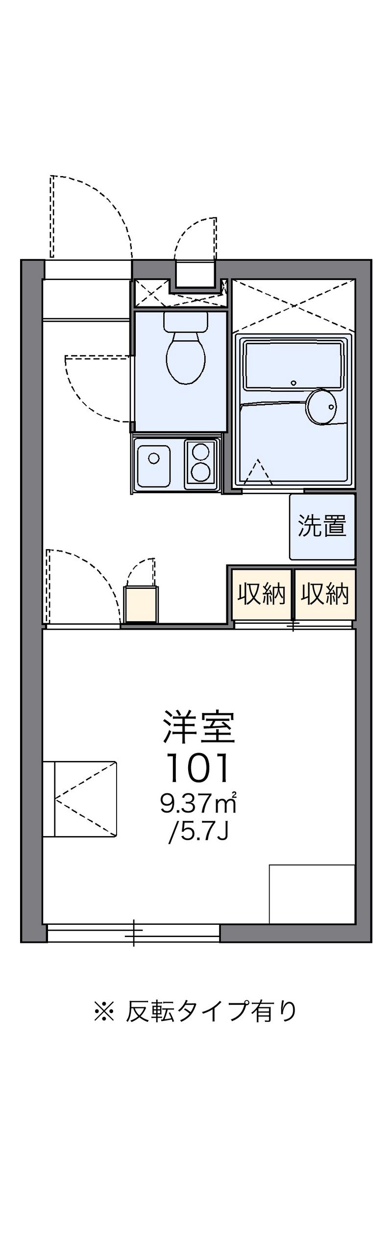 レオパレススマイル　ＲＫ 間取図