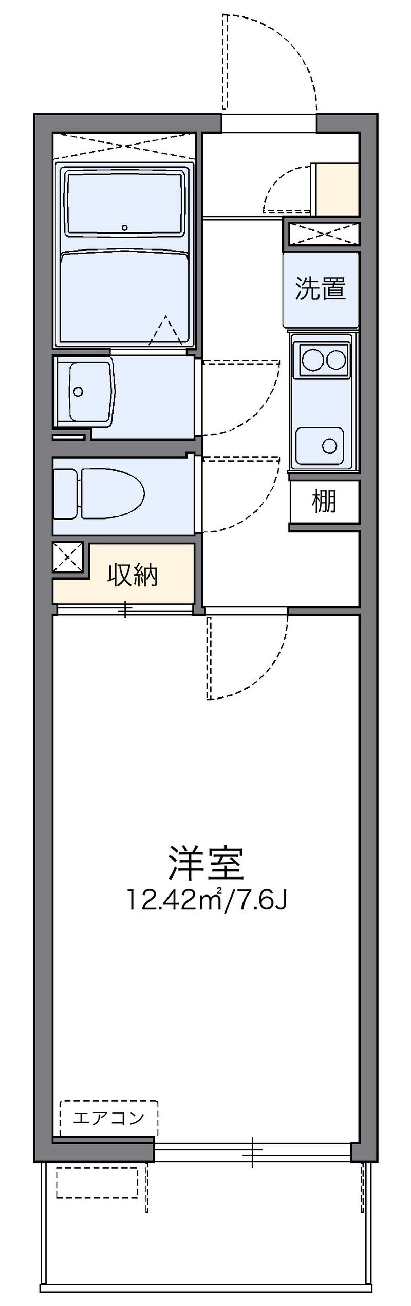 レオネクストアローマ稲毛 間取り