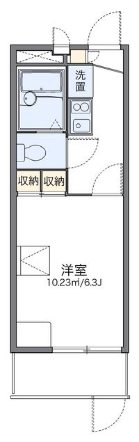 レオパレスドミール 間取り図