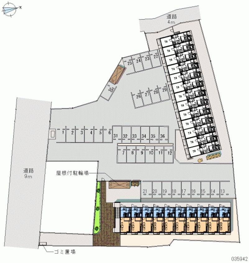 35942 Monthly parking lot