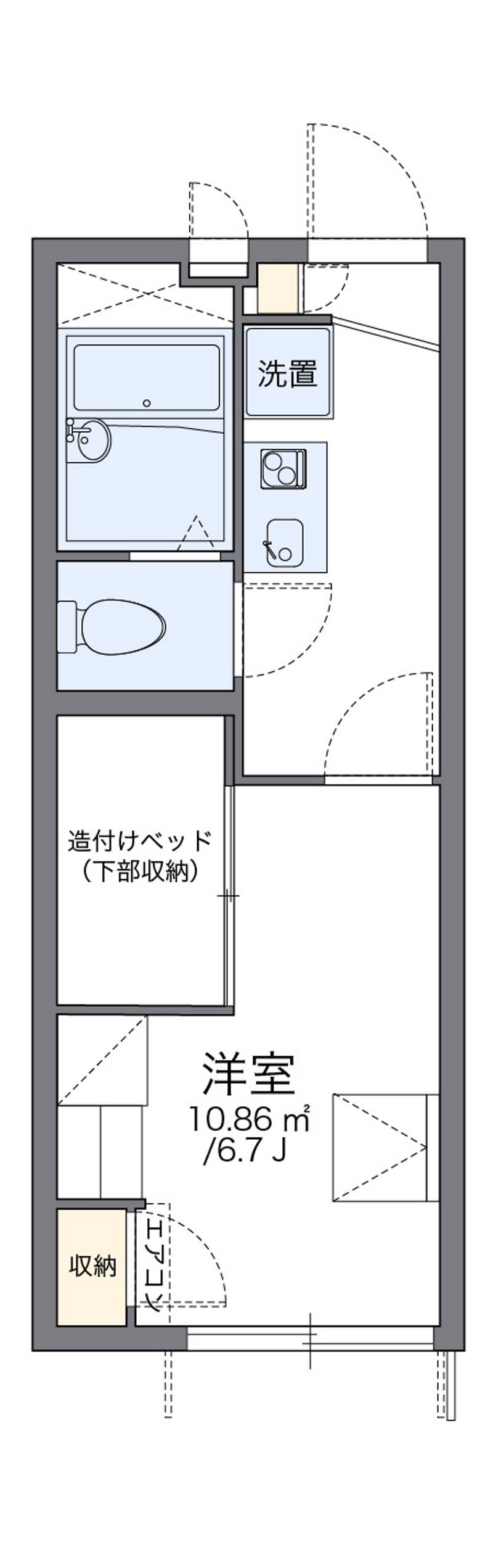 レオパレスアクシスⅡ 間取図