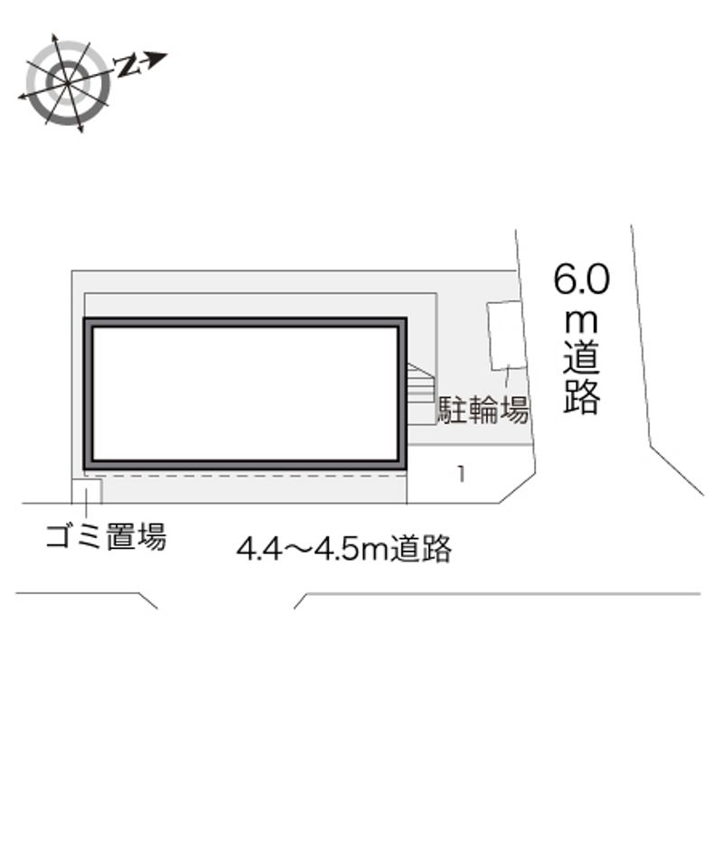 レオパレスカメリア六番館 配置図