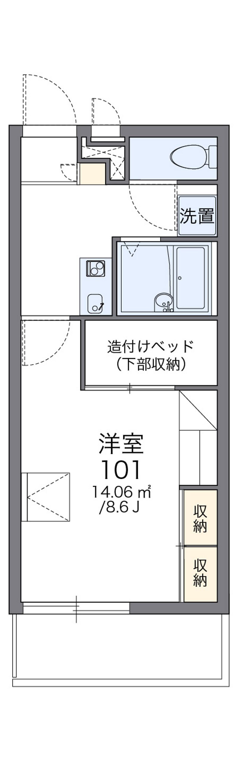 レオパレス高岡Ⅰ 間取図
