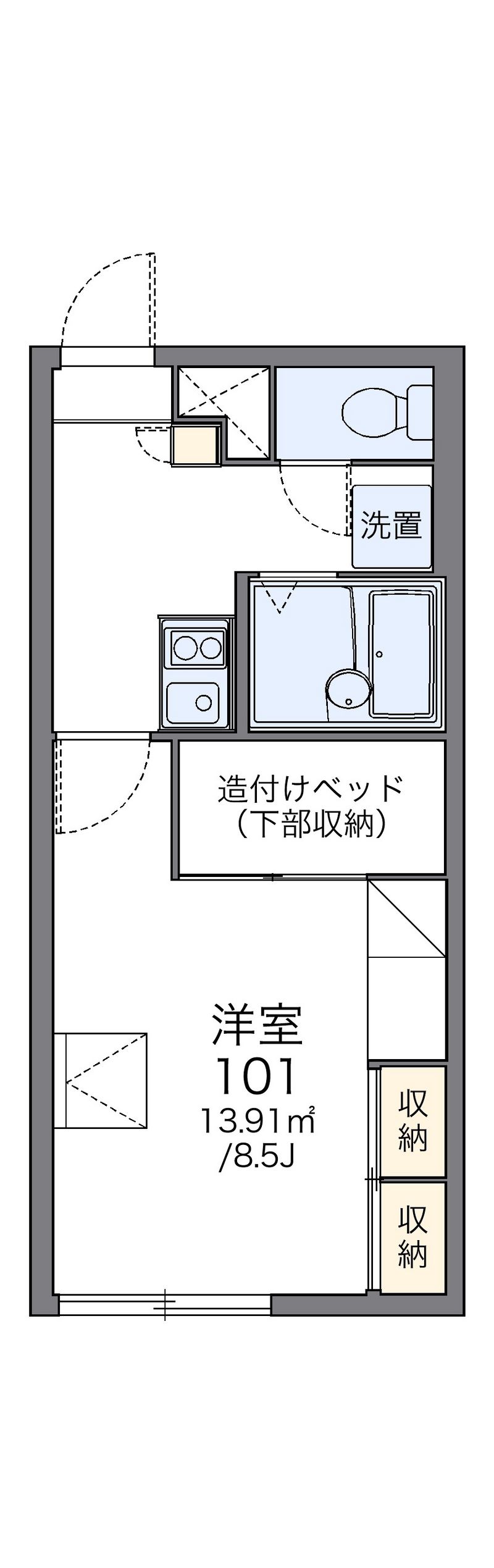 レオパレス９２１ 間取図