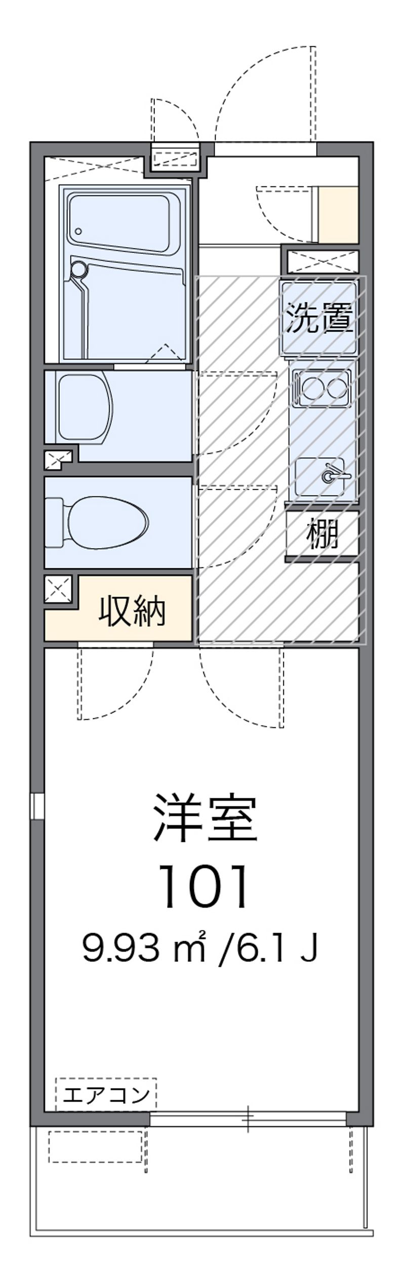 レオネクストパークサイド伊勢町 間取図