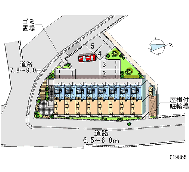 レオパレスメルベーユ 月極駐車場