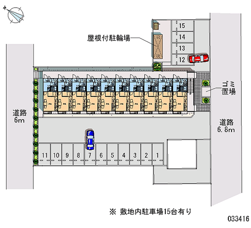 レオパレスコーポ　バードヒル 月極駐車場