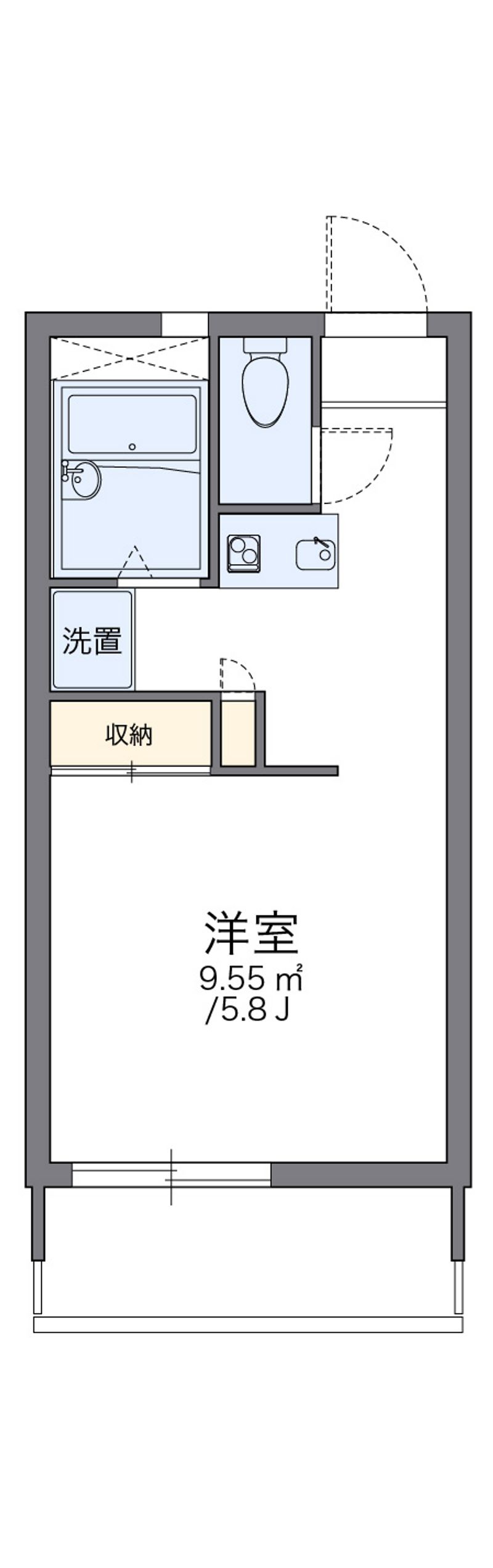 レオパレス新町Ｂ 間取り