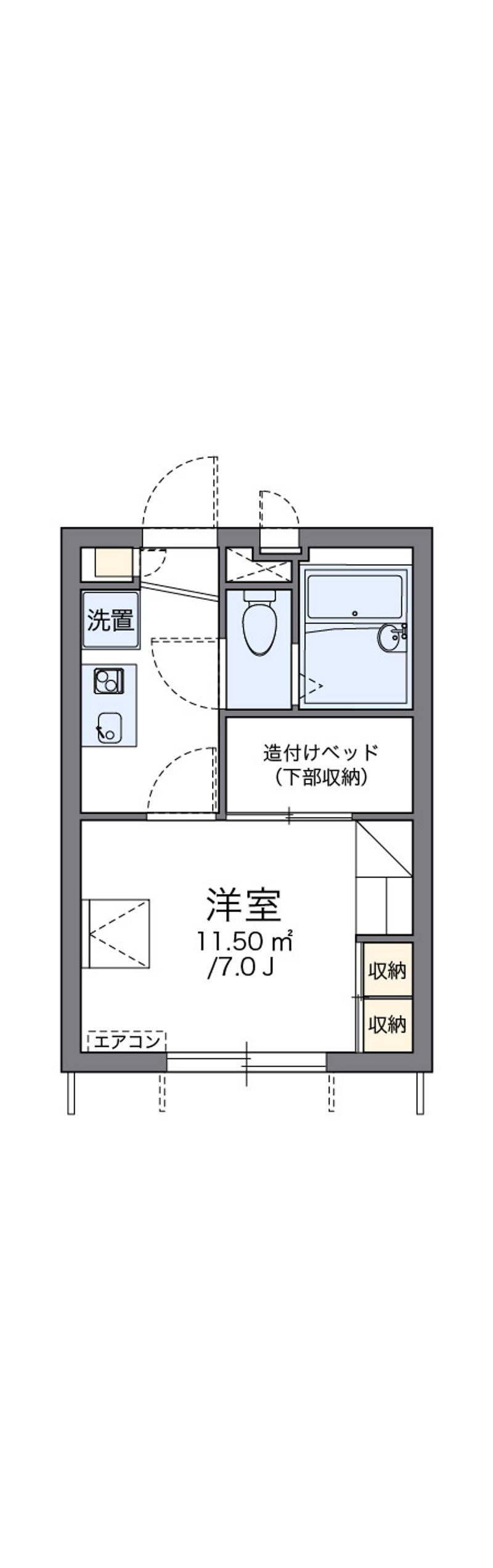レオパレスフィールド　Ⅰ 間取図