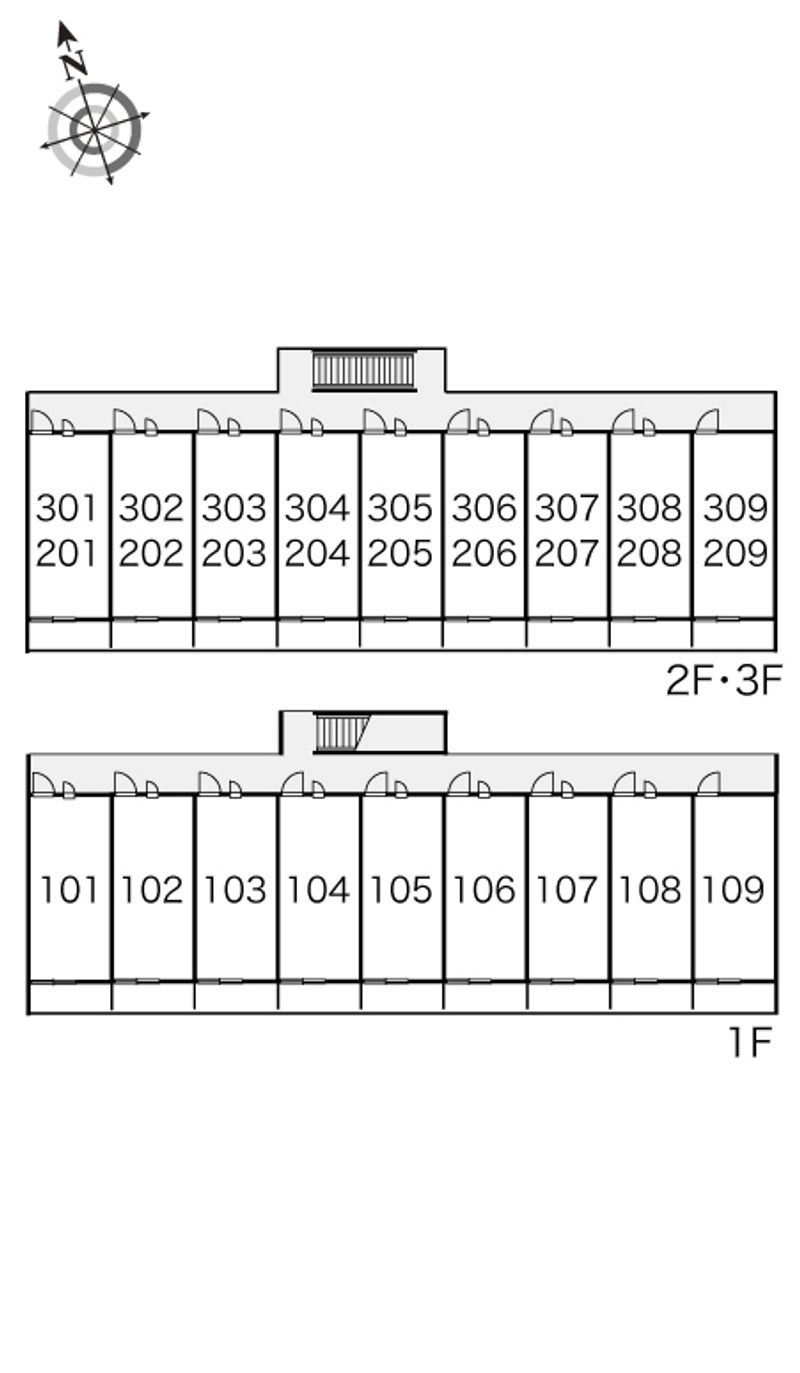レオパレス楚辺 間取配置図