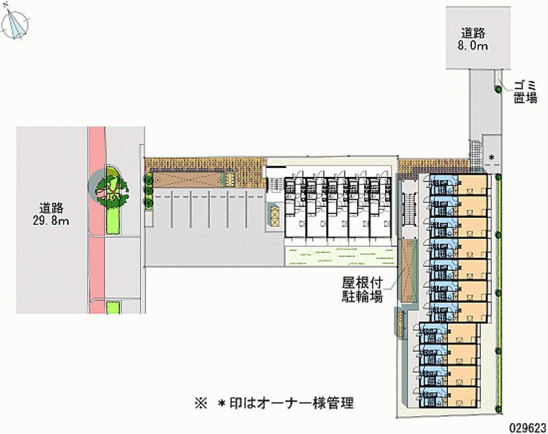 レオパレススプルース鳴尾 区画図