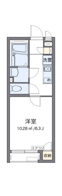 クレイノフルール高円寺 間取り図