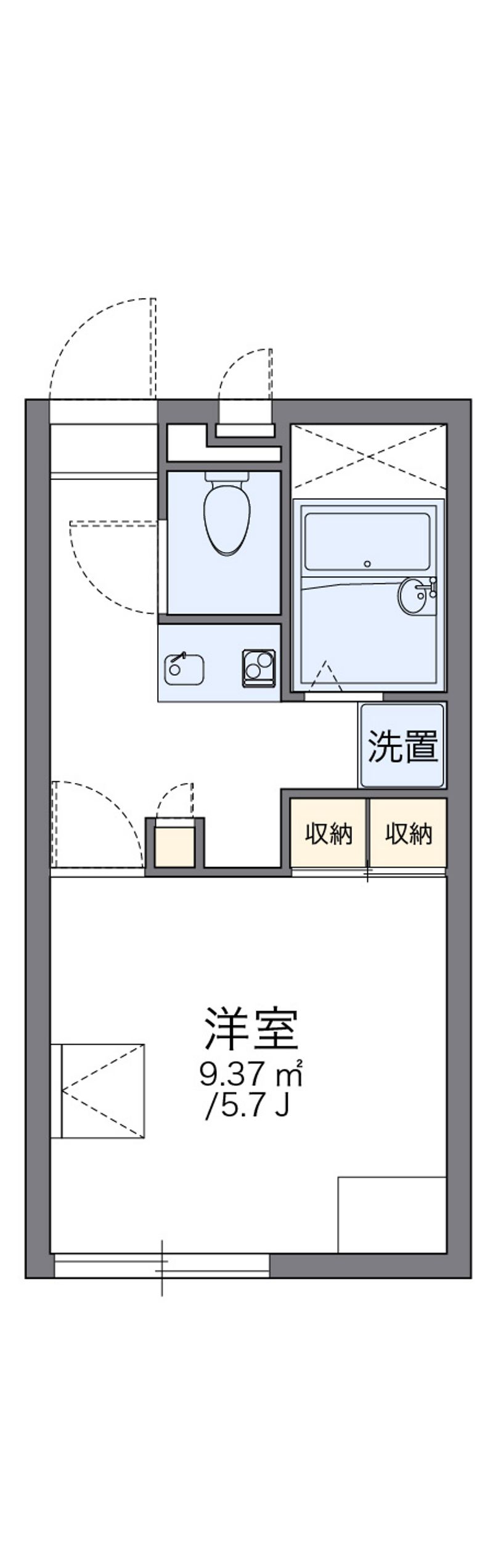 レオパレスエスポワール比島 間取図
