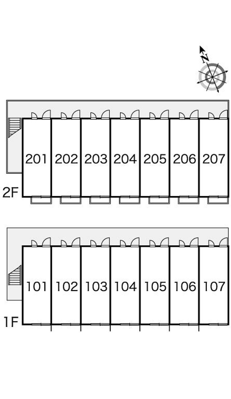 レオパレスホウセイ豊四季 間取配置図
