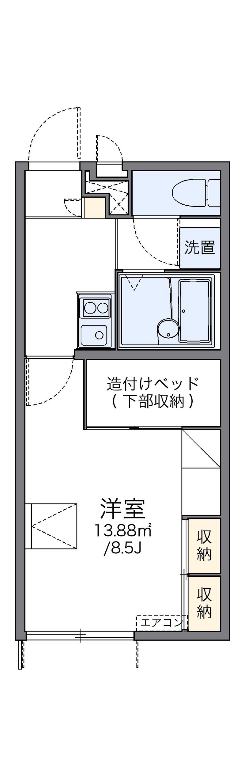 レオパレス望洋 間取図