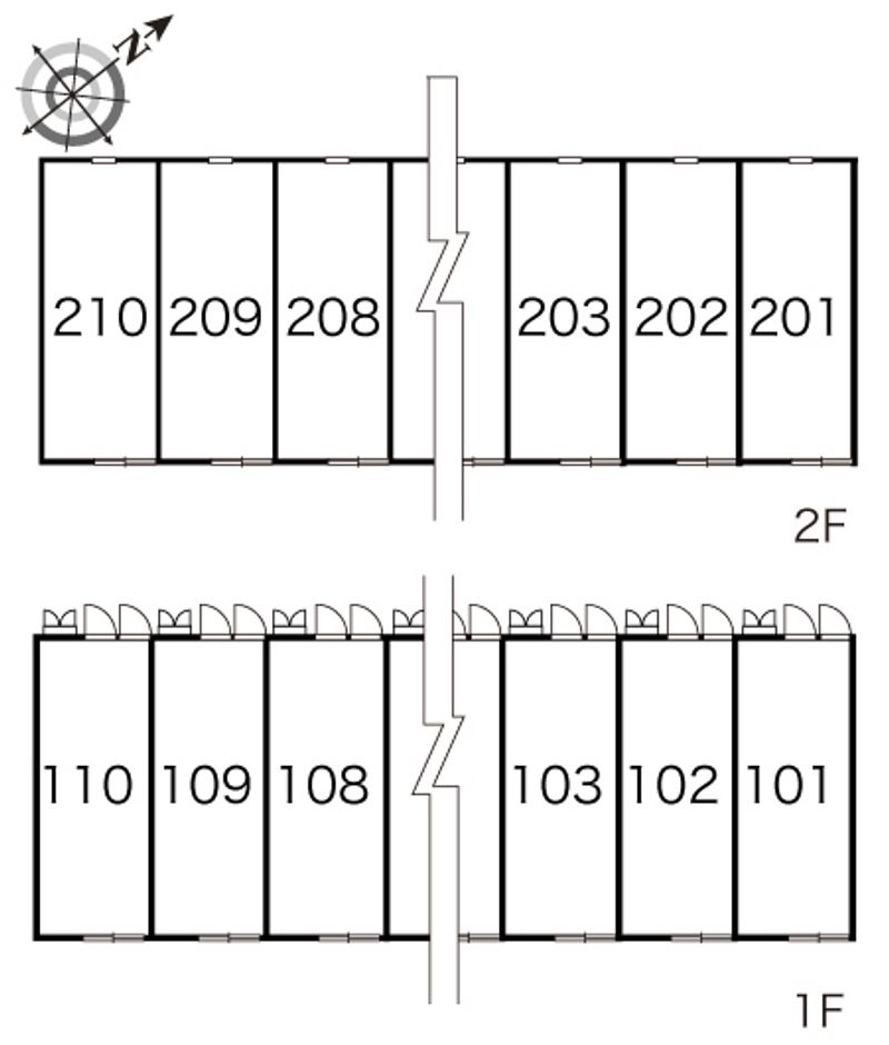 レオパレス松崎Ⅲ 間取配置図