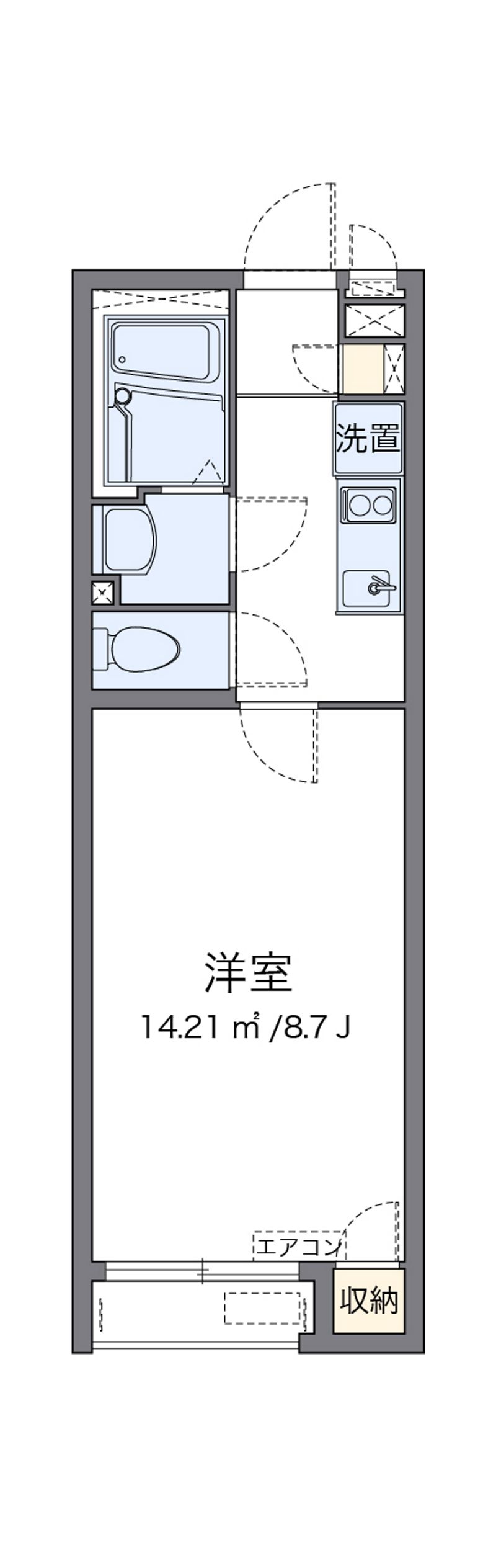 クレイノしろくまＨｏｕｓｅ 間取図