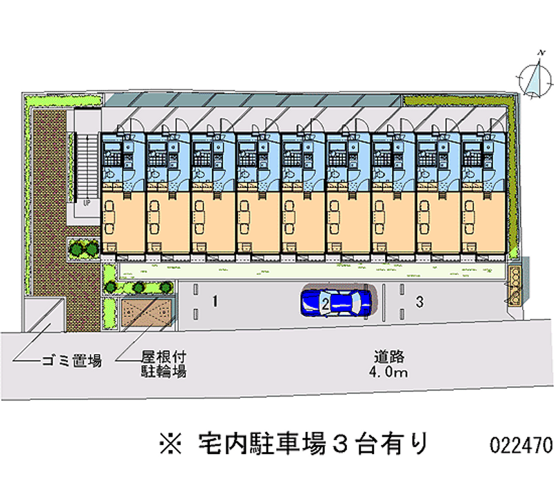 レオパレスカトレア 月極駐車場