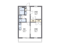 レオパレスクレストＣ 間取り図