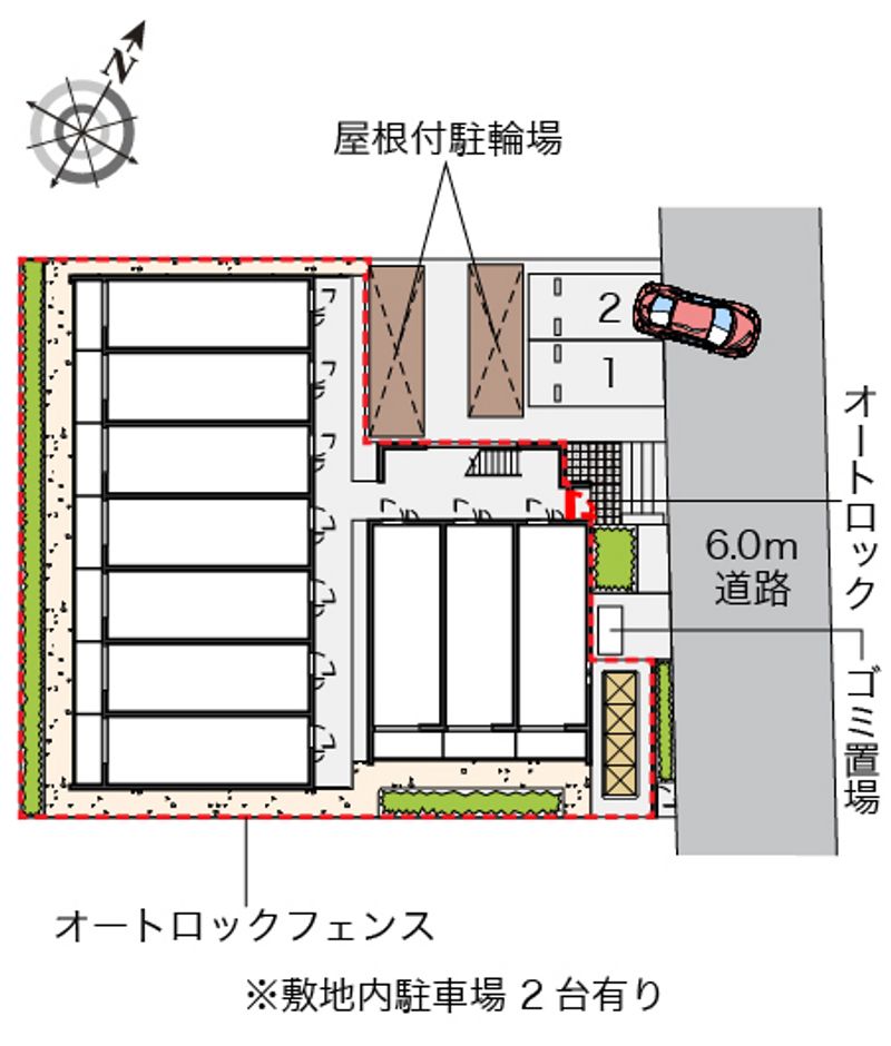 クレイノプレミール蕨 配置図