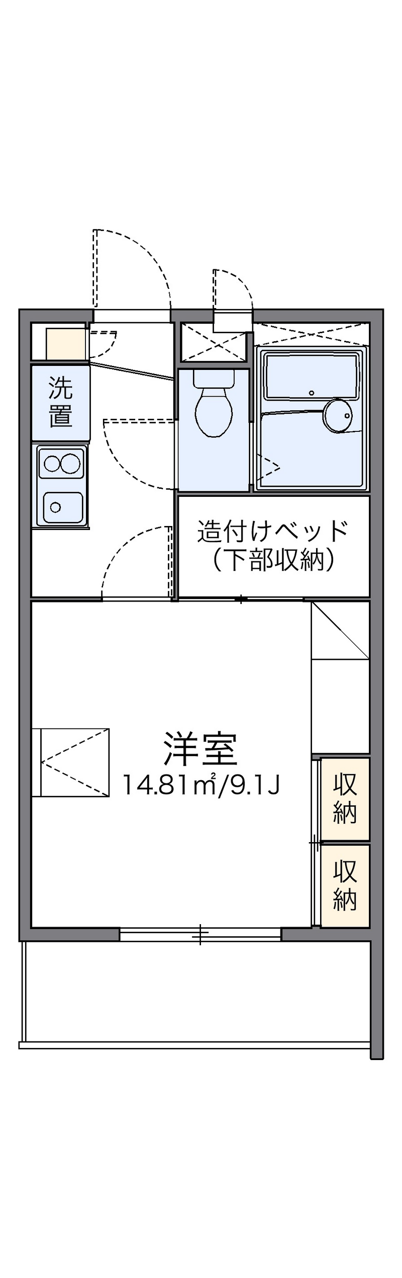 レオパレス荒見 間取り