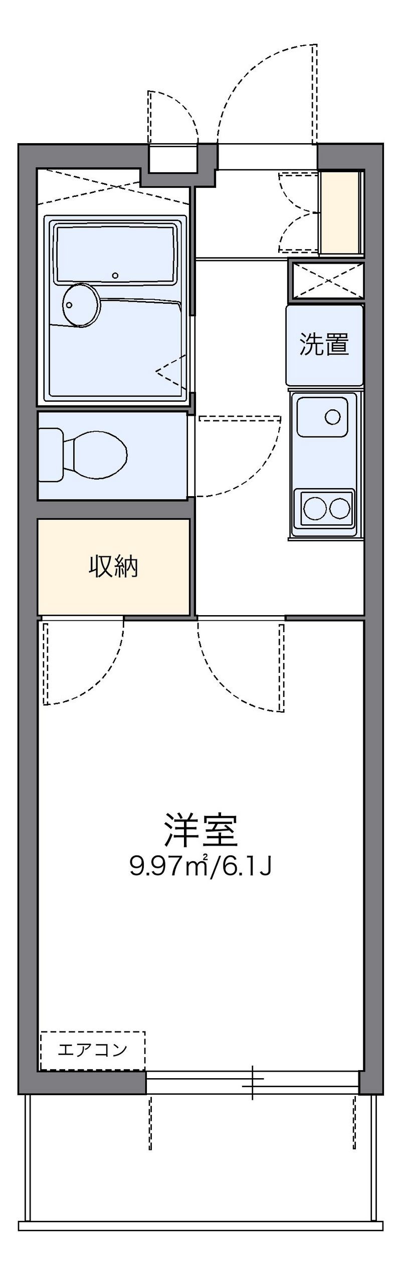 レオパレスルーチェ　マーレ 間取図