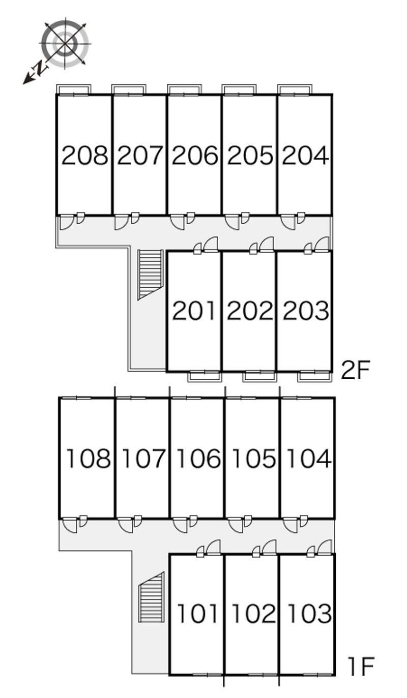 レオパレスグラシューズＫ 間取配置図
