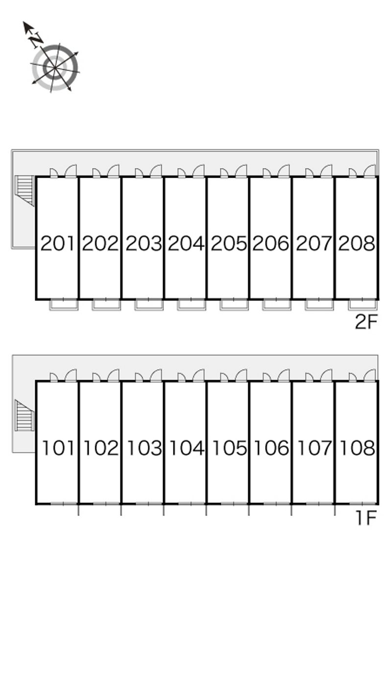 レオパレスハピネス 間取配置図