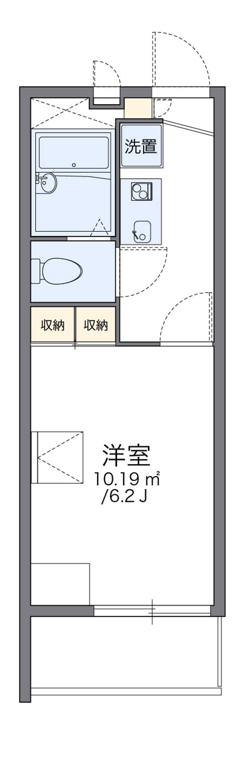 レオパレスたつみ 間取図