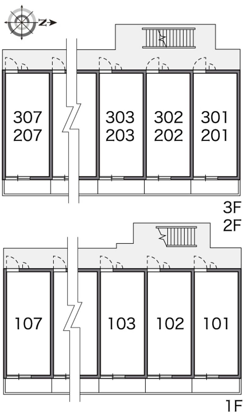 レオパレス御厨ＥＡＳＴ 間取配置図