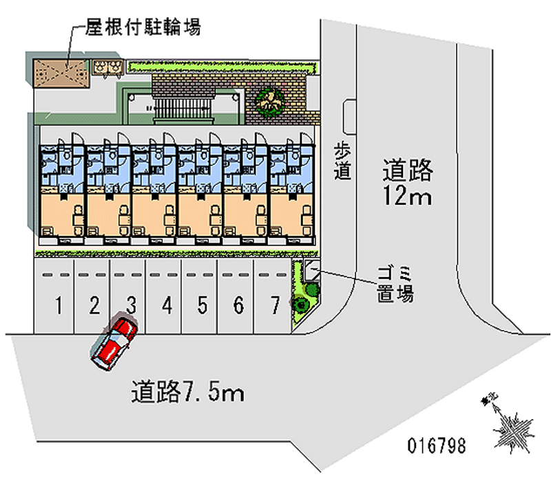 レオパレスサザン 月極駐車場