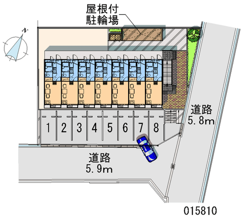 レオパレスオービラージュ 区画図