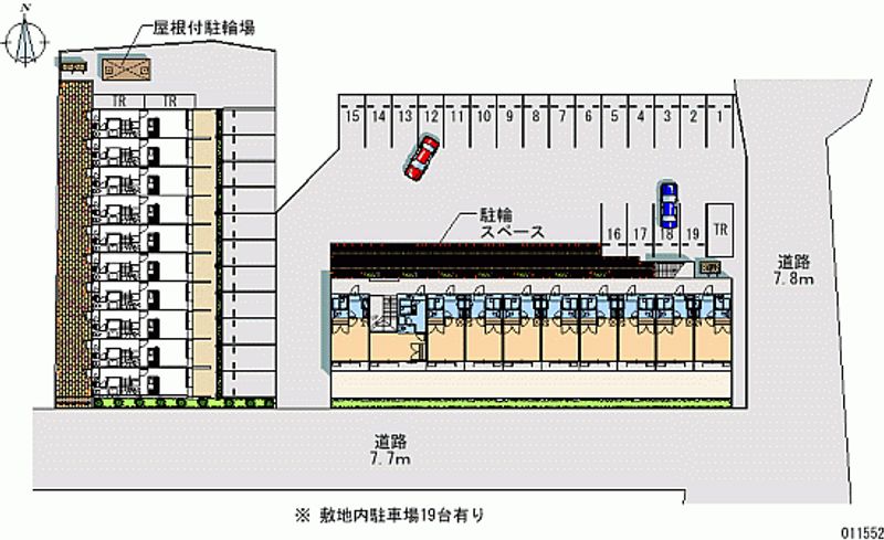 レオパレスプレミール 月極駐車場