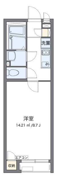 クレイノクエスタⅡ 間取り図