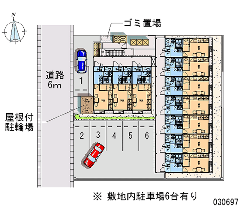 レオパレス柳通り二番館 区画図