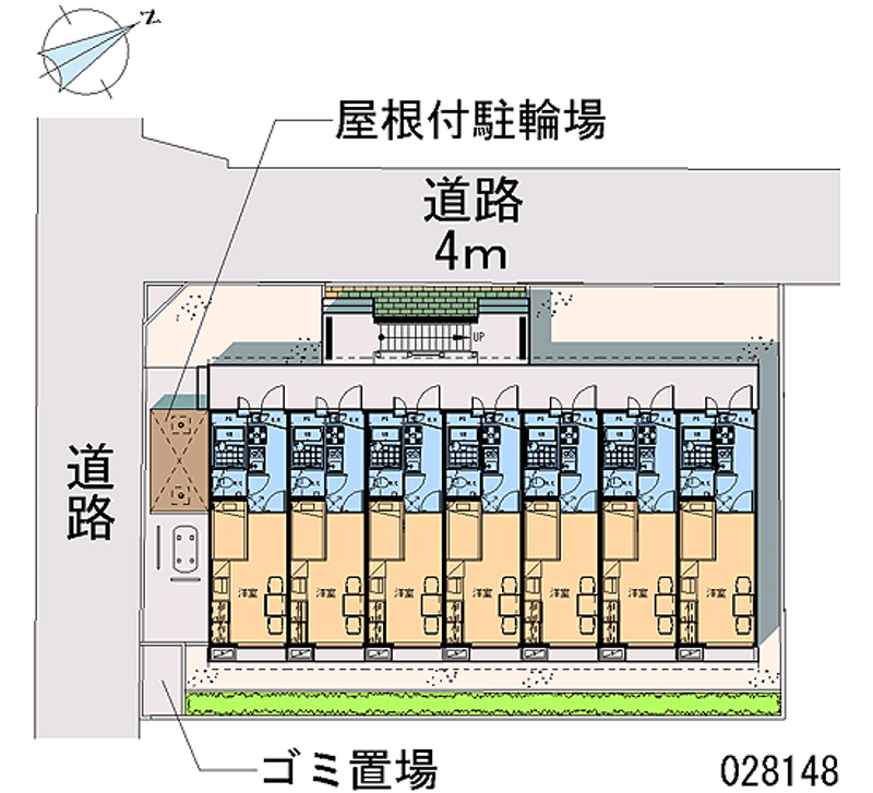 レオパレスボムールⅢ 区画図