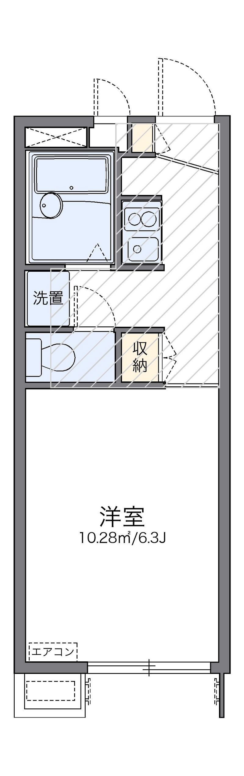 レオパレス旭 間取図