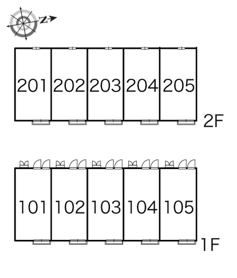 レオパレスマイウス 間取配置図