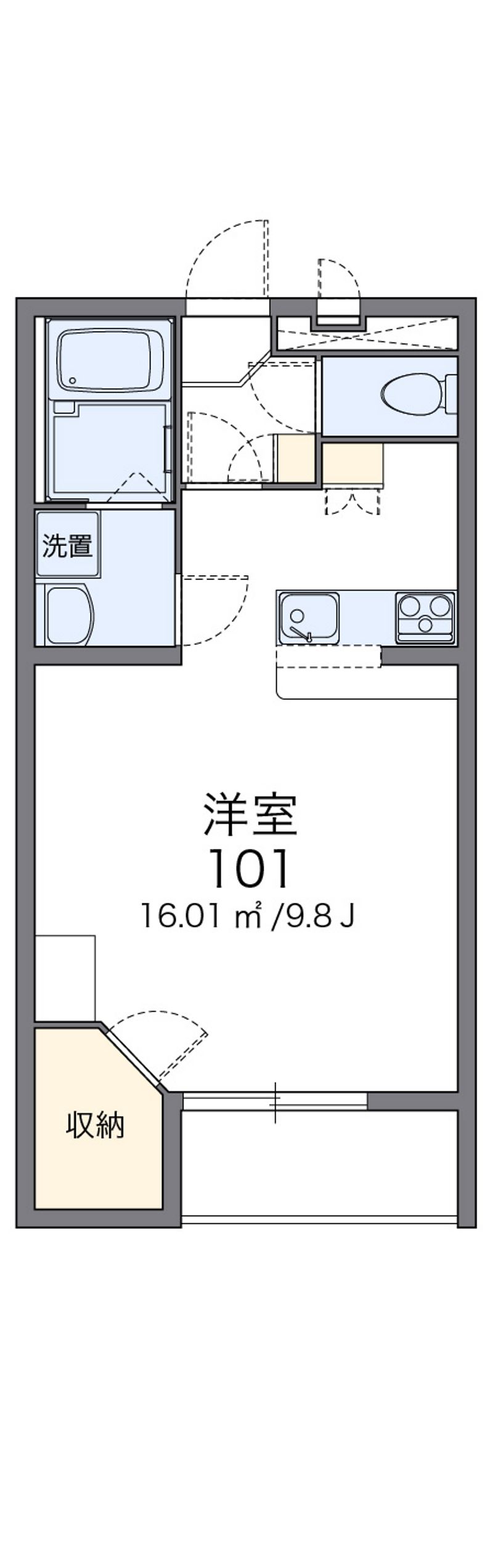 レオパレスＣａｍｅｌｌｉａ池袋 間取図