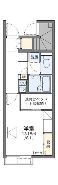 レオパレスプレジール町田 間取り図