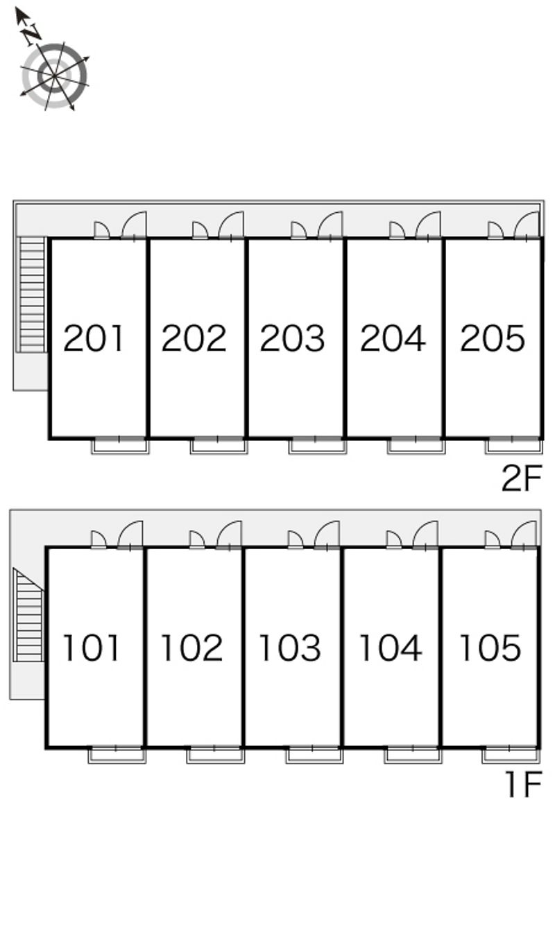 レオパレス藤野 間取り配置図