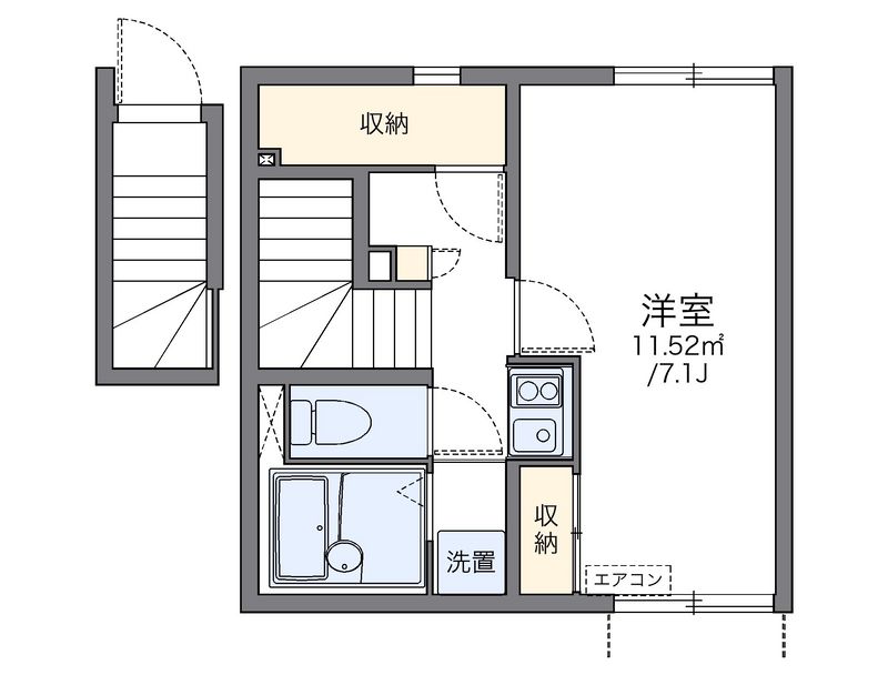 レオネクストささしま 間取図