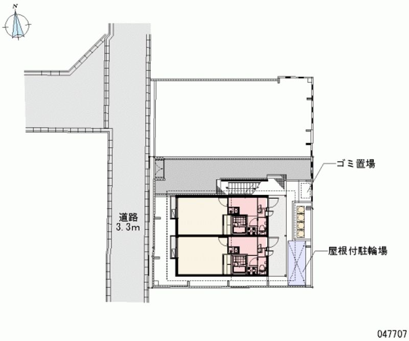 レオパレス西ノ京吽 区画図