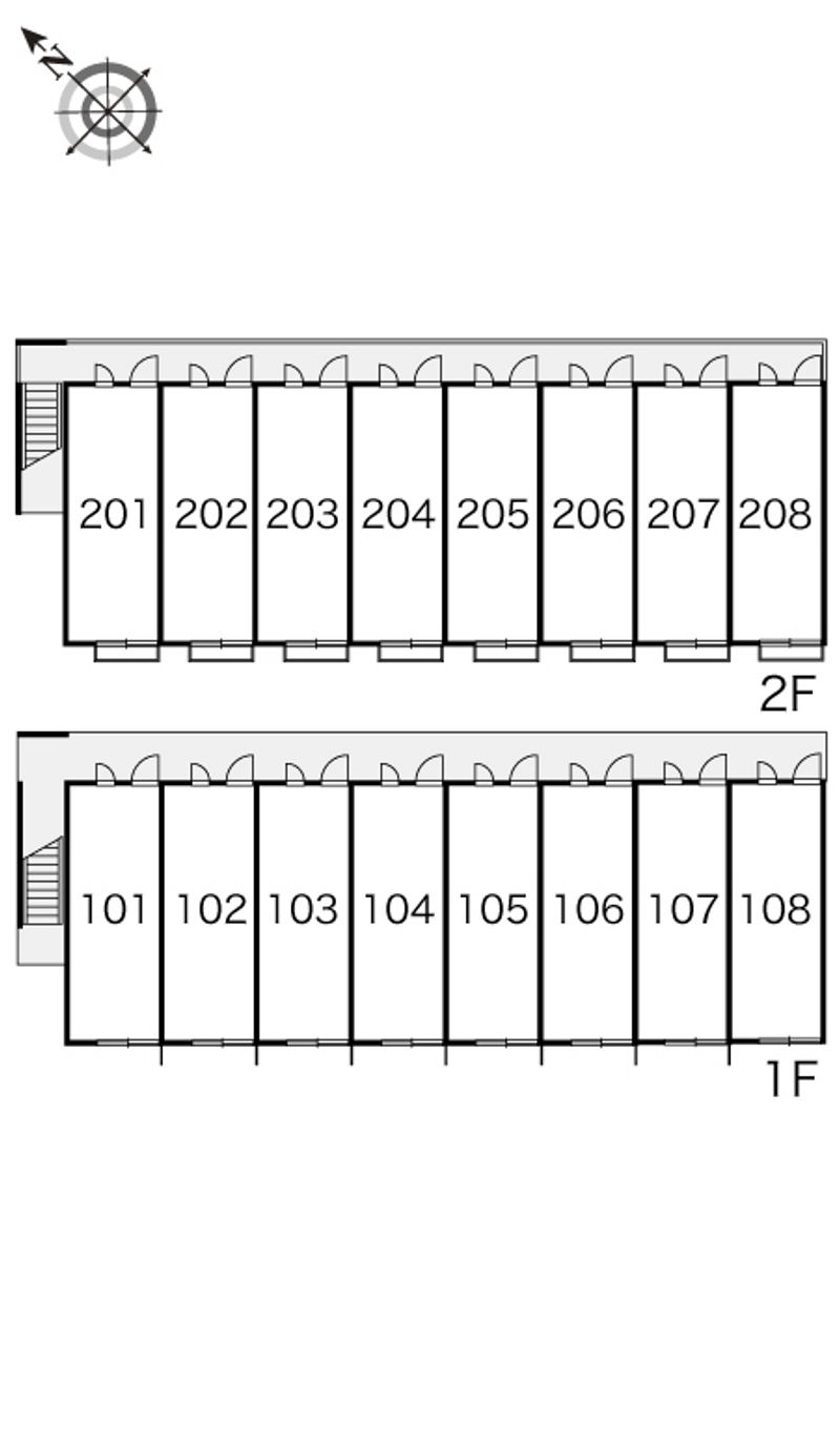 レオパレスシャンテ 間取配置図