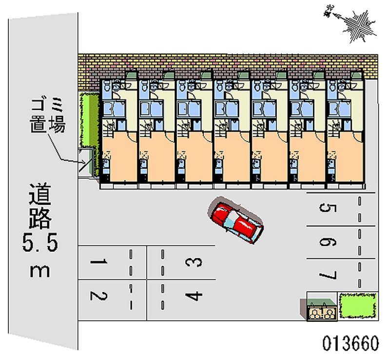 レオパレスＴ２１ 月極駐車場