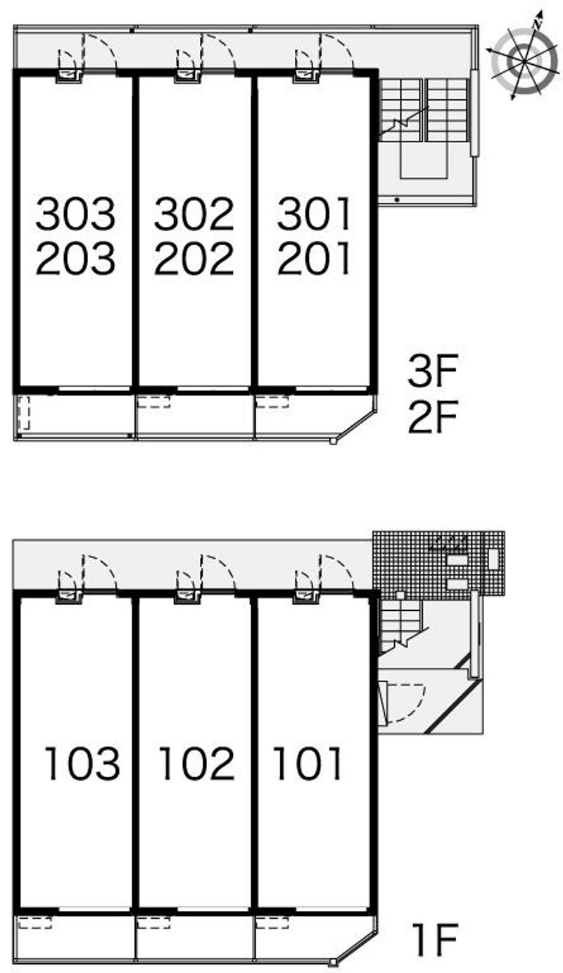 レオパレスリビエール　ピア 間取り配置図