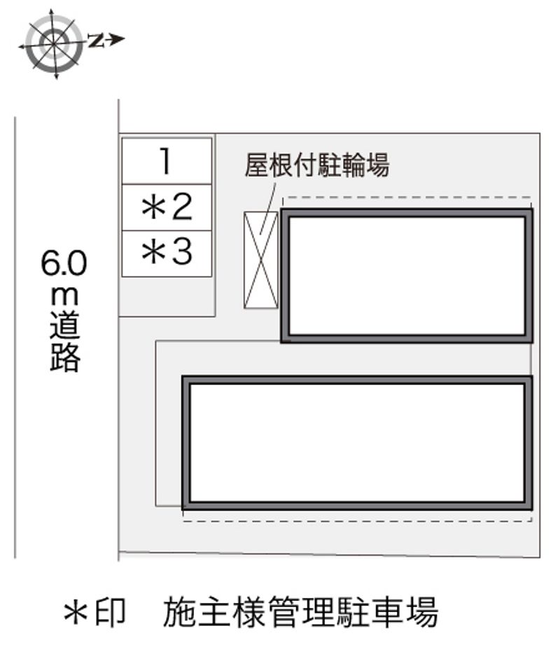レオパレスクリエイティブＡｇｅ 配置図