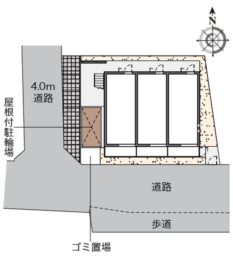 クレイノ浪華Ⅵ 配置図
