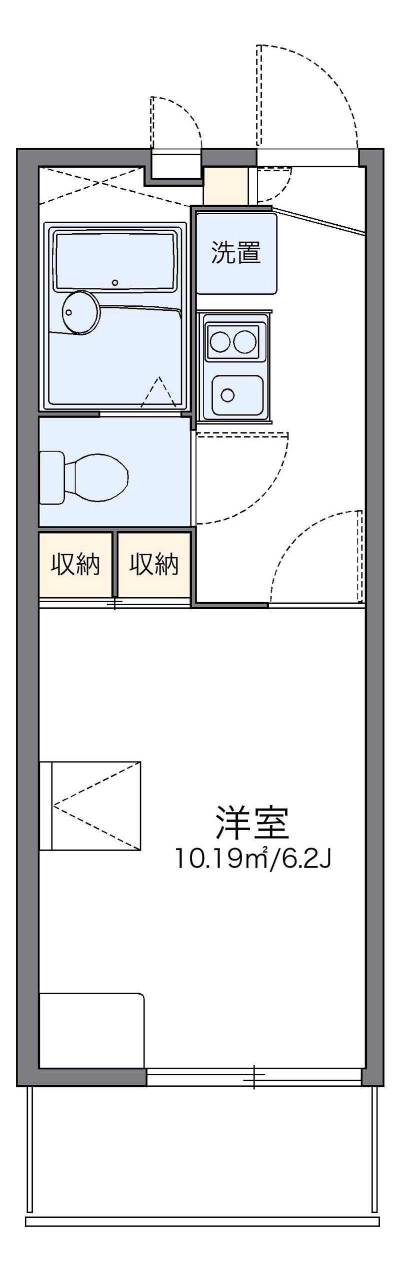 レオパレスグランドパレス春日部 間取図
