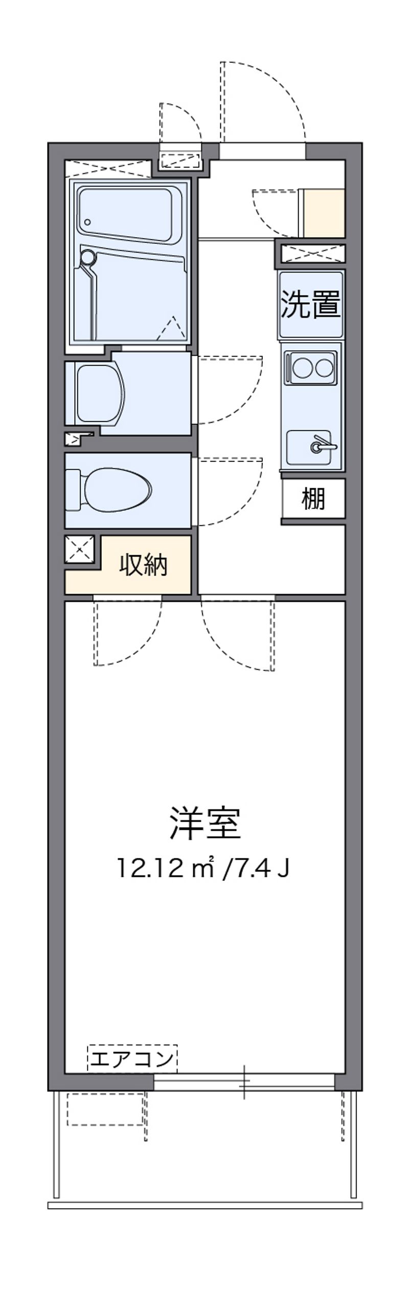 クレイノベルフルール 間取図
